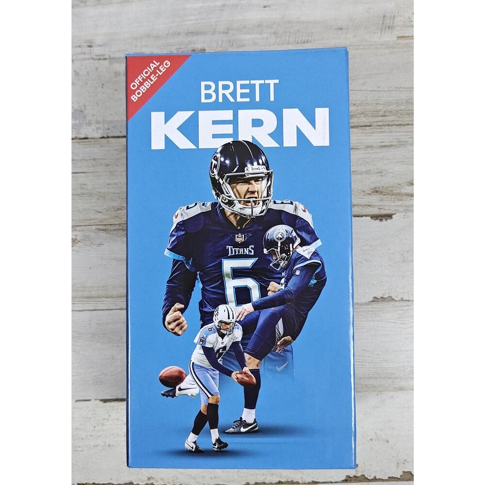 BRETT KERN NFL Tennessee Titans 2024 Bobble Leg Season Ticket Member Gift NIB